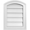 Ekena Millwork Arch Top Surface Mount PVC Gable Vent: Functional, w/ 2"W x 1-1/2"P Brickmould Frame, 14"W x 18"H GVPAR14X1802SF - alternate 1